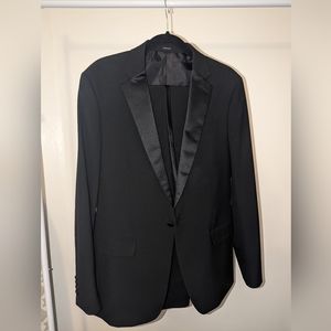 JF J. Ferrar Men's Slim Fit Black Tux